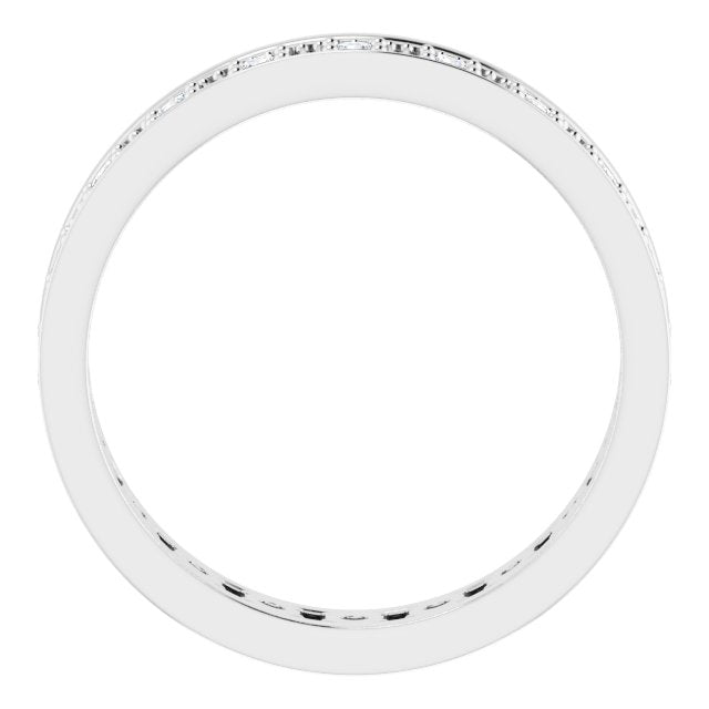 Vintage Style 0.50 ct. Round Diamond Milgrain Accent Eternity Band-VIRABYANI